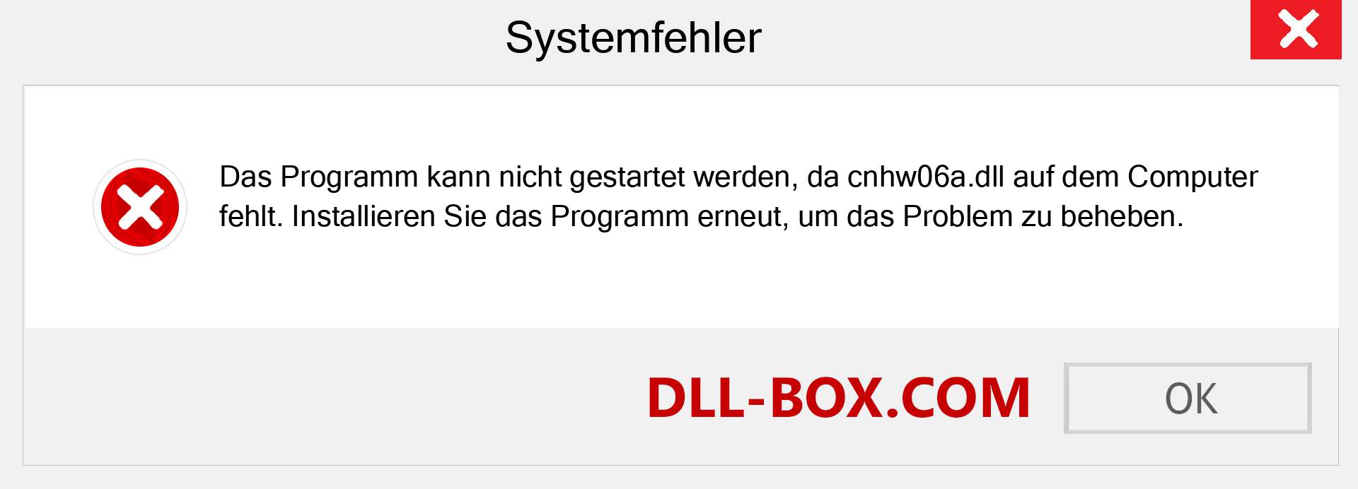 cnhw06a.dll-Datei fehlt?. Download für Windows 7, 8, 10 - Fix cnhw06a dll Missing Error unter Windows, Fotos, Bildern