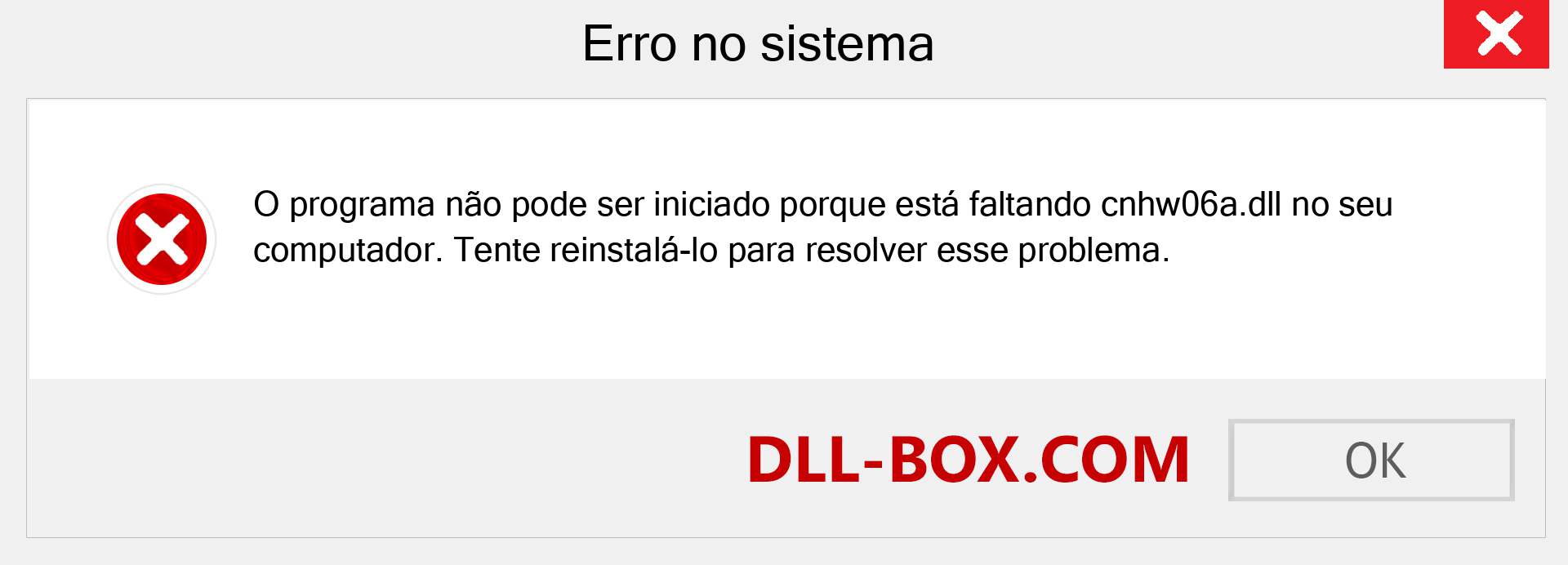 Arquivo cnhw06a.dll ausente ?. Download para Windows 7, 8, 10 - Correção de erro ausente cnhw06a dll no Windows, fotos, imagens